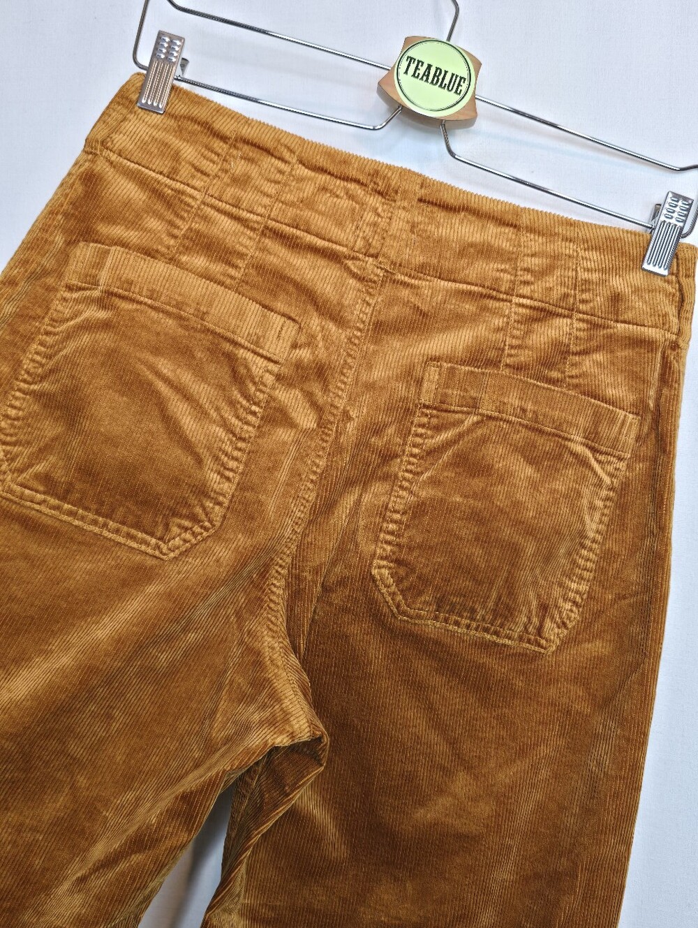 Maeve Colette Corduroy Crop Wide-Leg Pants Caramel 29p - Picture 8 of 12